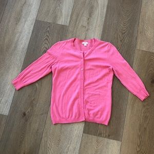Pink button down cardigan